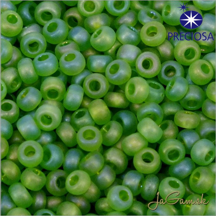 Rokajl Preciosa 10/0 Zelená rainbow č.51430-25g (PR10026)